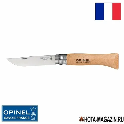 Складной нож Opinel Inox 6VRI (ручка из бука)